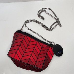 P Luca Milano Geometric Reflective Purse